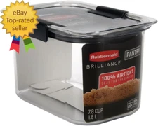 Brilliance Pantry Airtight Food Storage Container Bpa-Free 7.8 Cup Ideal
