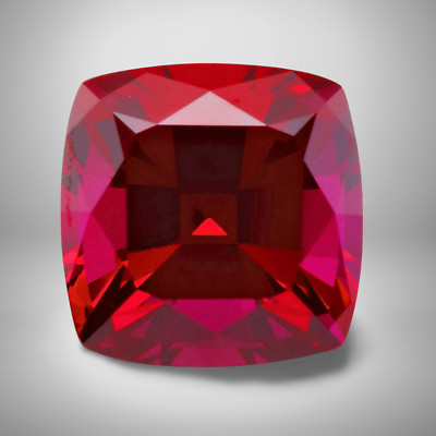 Ruby Cushion Cut Gemstone 5.1 Cts - 12 mm AAA+ Loose Gem