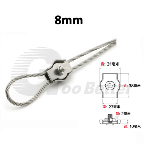 Drahtseilklemme Bügelklemme Simplexklemme Seilklemmen Edelstahl Klemmstopper - Bild 13 von 14