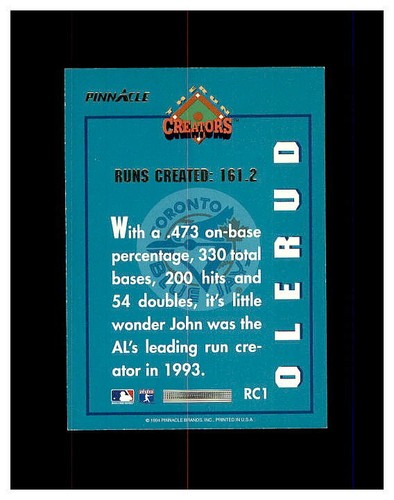 JOHN OLERUD YOU PICK EVERY CARD ROOKIES, INSERTS HIGH GRADE CARDS HUNDREDS!!! - Picture 152 of 260