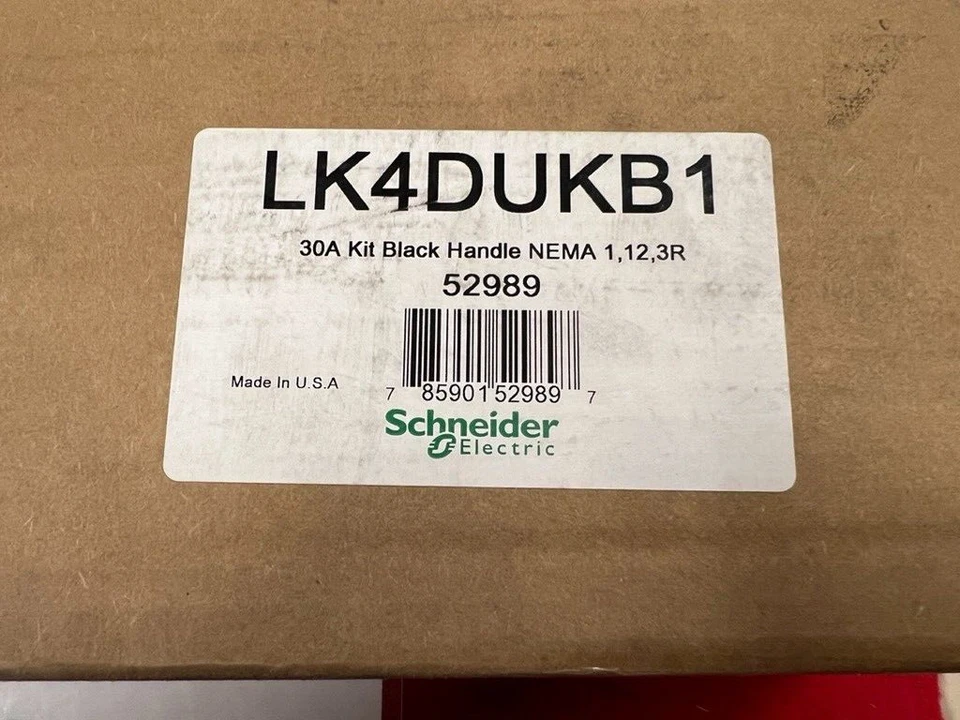 Schneider Electric LK4DUKB1 30A KIT BLACK HANDLE NEMA 1 12 3R SQUARE D - Image 2 of 2