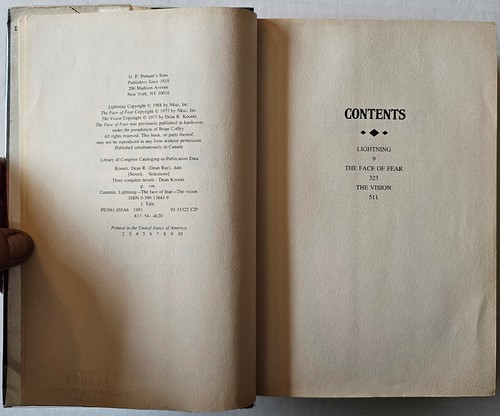 Dean Koontz Three Complete Novels Lightning The Face of Fear The Vision Thriller - 第 4/7 張圖片