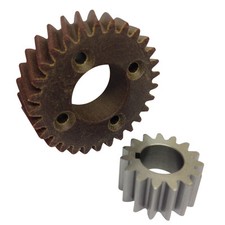 Hobart Dough Mixer Fibre Worm Gear And Shaft Gear Set For A120 / A200