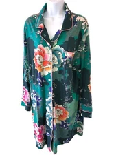 Johnny Was Archimal sleep dress  Floral Sleep Shirt Cotton Blend Size XL