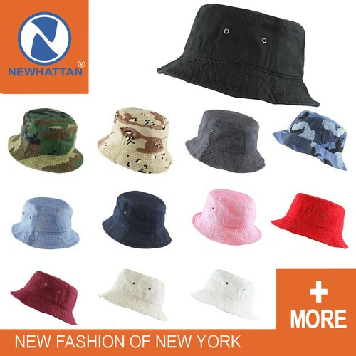 COTTON FISHING BUCKET HAT CAP 