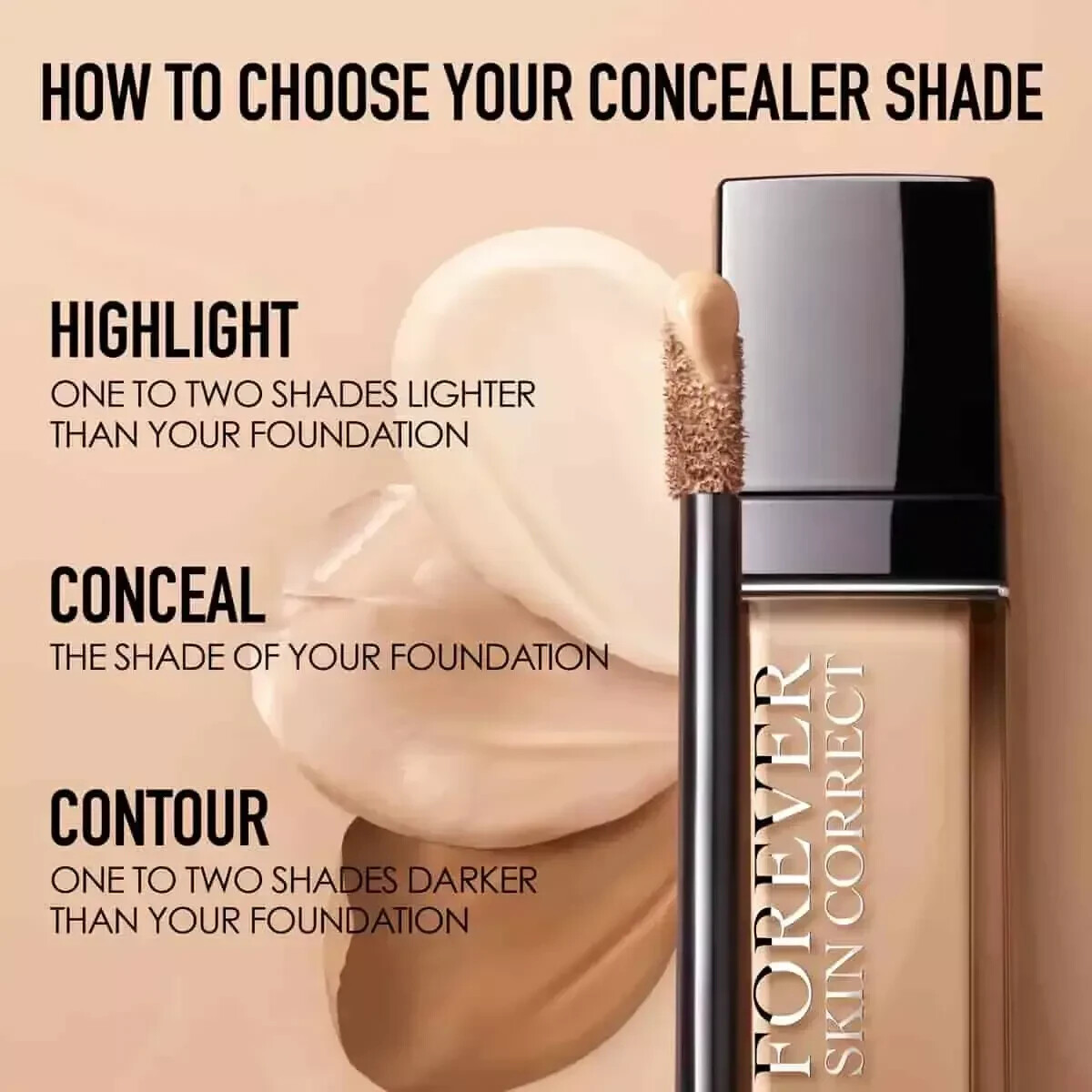 DIOR Forever Skin Correct Creamy Concealer 0.37oz/ 11ml ~Choose