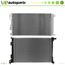 For 2020-2021 Kia Sportage Aluminium Radiator & AC Condenser Cooling Assembly