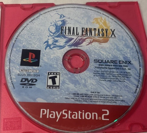 Final Fantasy X : Greatest Hits (Sony PlayStation 2, 2001) - Disc Only - Tested