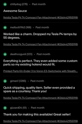 Nvidia Tesla P4 T4 Compact (No Fan Included) Fan Attachment - Picture 7 of 7