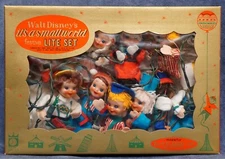 1964 Walt Disney It's A Small World Christmas Festive Light Set Kurt Adler Japan
