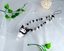 Cute Black Beads Phone Charm Phone Lanyard Phone Accessory Phone Strap Gift