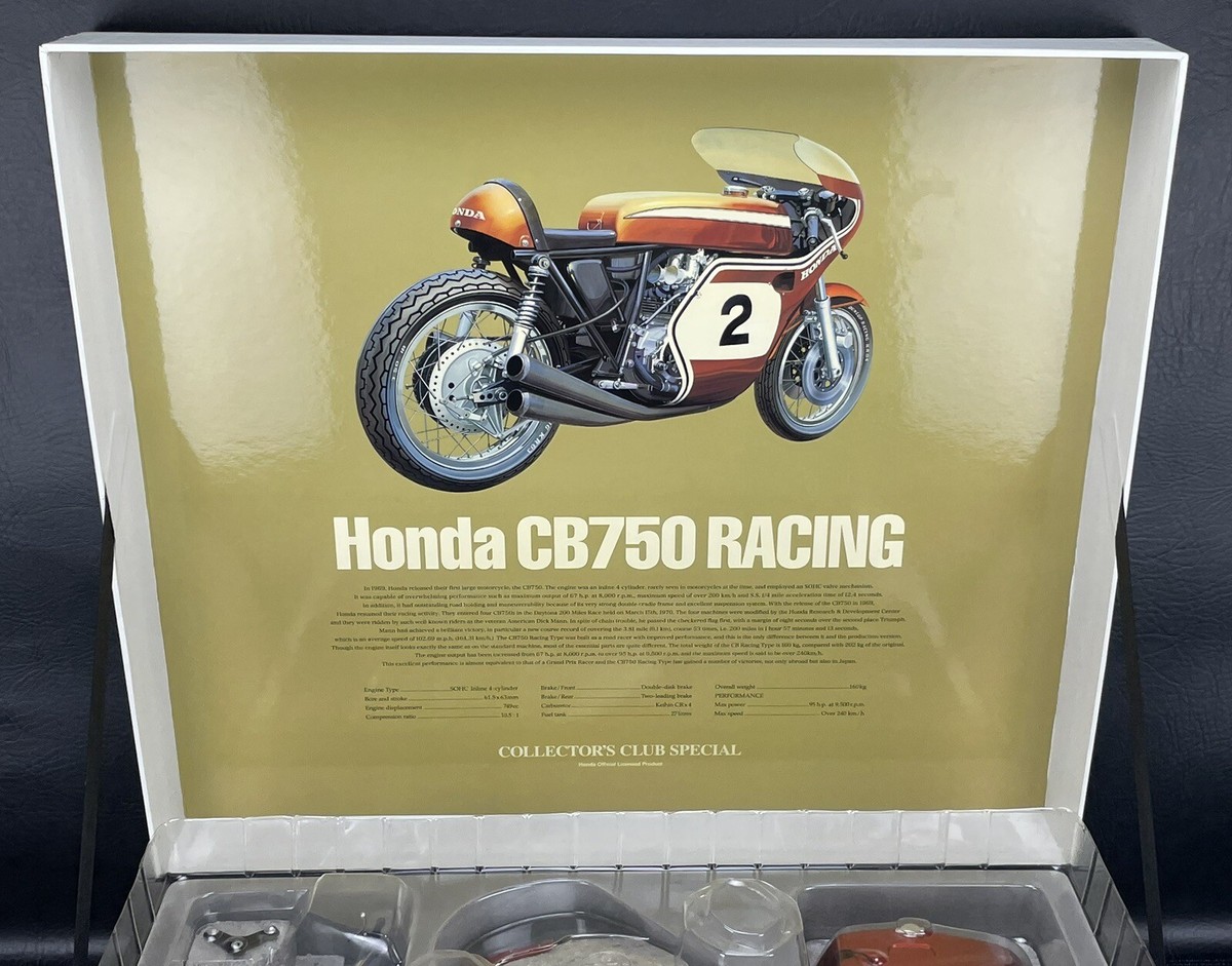 Tamiya 1:6 Honda CB750 Racing Diecast Motorcycle Collectors Tamiya 1:6 Honda CB750 Racing Diecast Motorcycle Collectors