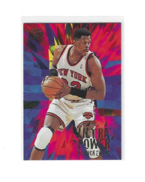 1995-96 Fleer Ultra Basketball Power Insert #2 Patrick Ewing - New York Knicks