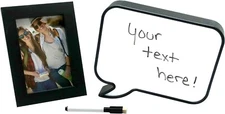 3pc LED Word Bubble 8" Memo Dry Erase Light Up Board & 4"x6" Photo Picture Frame