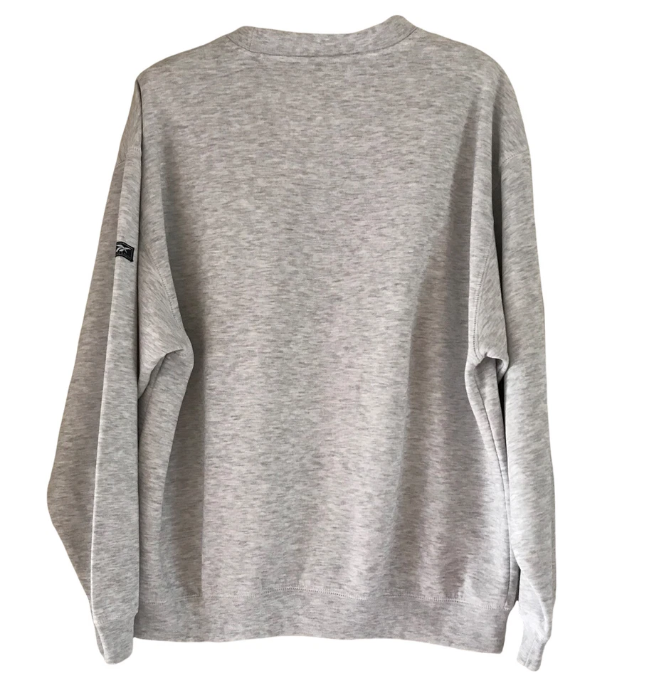 Reebok Essentials Vintage Sweatshirt Light Grey Marl Size XL PTP 27” Retro 90’s - Image 3 of 4