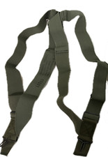 NEW U.S MILITARY PANTS SUSPENDERS ELASTIC M-1950 USA MADE OD ARMY USMC USAF