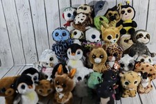 34 New/Used TY Beanie Baby Beanie Boos Lot/Bundle with and without Tags