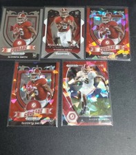 2021 Panini Prizm Draft Picks DeVonta Smith Rookie Card Red Ice Philadelphia lot