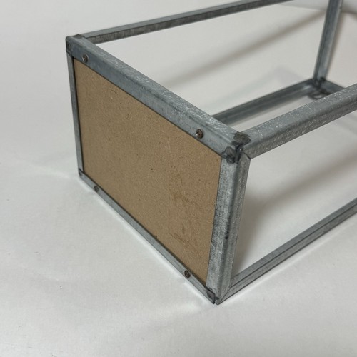 "Estante de pared colgante de metal y madera 4,25 x 7 x 11"" decoración industrial" - Imagen 2 de 5