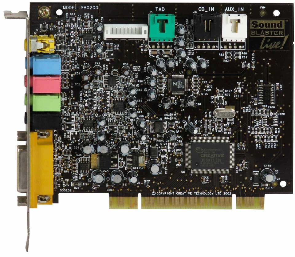 Tonkarte CREATIVE LABS SB0200 Sound Blaster Live! 5.1 PCI - Image 2 of 2