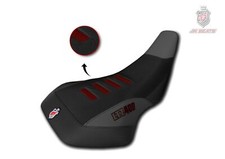 Produktbild - Suzuki LTZ 400 JN-Design Sitzbezug Anti-Rutsch Extra Grip Schwarz Grau Dunkelrot