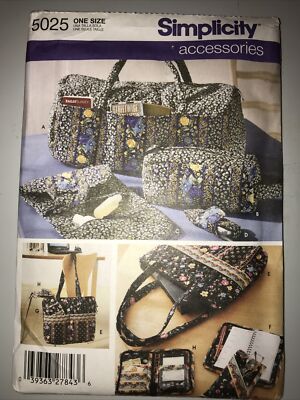 Simplicity Accessories 5025 Duffle, Toiletry Bags & more, New Uncut 2004