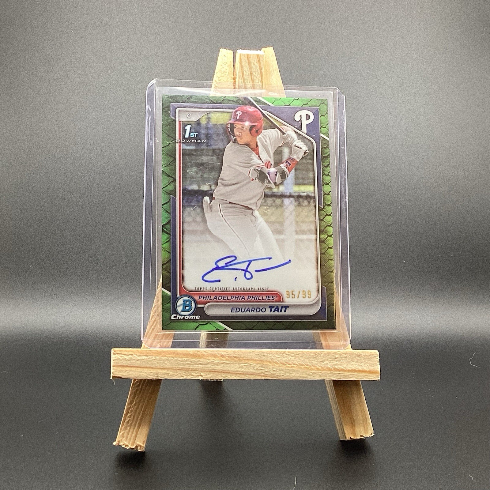 2024 Bowman Chrome Eduardo Tait /99 Auto CPA-ET Green Refractor