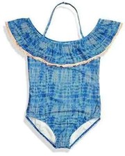 Lucky Brand Girls Blue One-piece Swimsuit Size XL/16 L99707