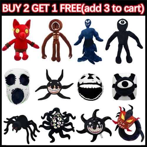 New Doors Plush Toy Doll Roblox Game Screech Jeff Monster Stuffed Doll Kids Gift - Bild 2 von 127