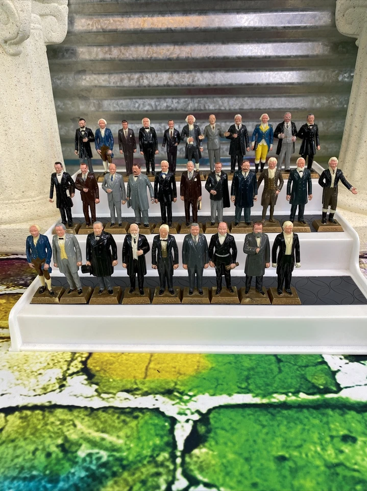 复古 MARX 1960 年代套装美国总统 31 迷你玩偶收藏品 — 第 2/4 张图片