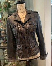 Outwear Oakwood Women's Slim Fit Genuine Leather Jacket/ Coat Size Is Xs
