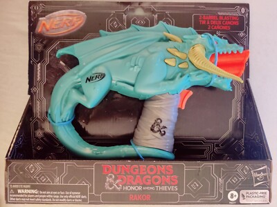Nerf Dungeons & Dragons Rakor Nerf Blaster and 4 Nerf Elite 2.0 Darts