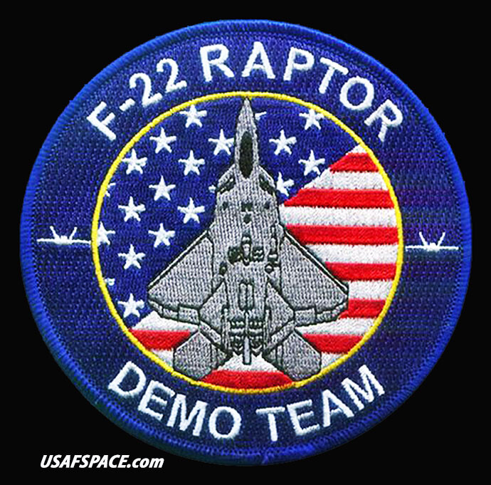 USAF 1st FIGHTER WING ラプターパッチ USAF - 1st FIGHTER WING - F-22 DEMONSTRATION TEAM - Langley