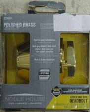 NEW 3875VB Polished Brass Single Cylinder Deadbolt