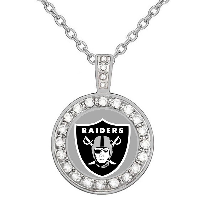 Las Vegas Raiders Womens 925 Sterling Silver Necklace Jewelry w Gift
