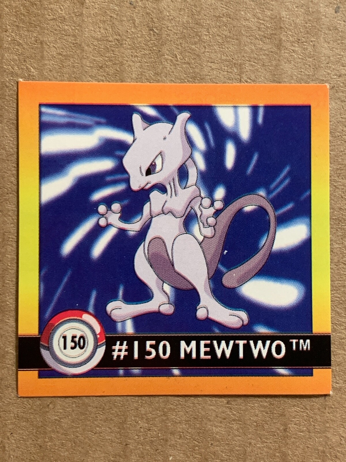 Pokemon 1999 Artbox Series 1 Stickers Mewtwo 150. FREE SHIPPING! - Picture 5 of 12