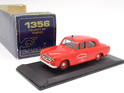 PEUGEOT 204 BREAK POMPIERS DE L'ARIEGE ELIGOR 1:43