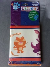  Blue's Clue's Decorative Wall Border Pre-Pasted 12 Ft x 6 In + 4 Cut Outs