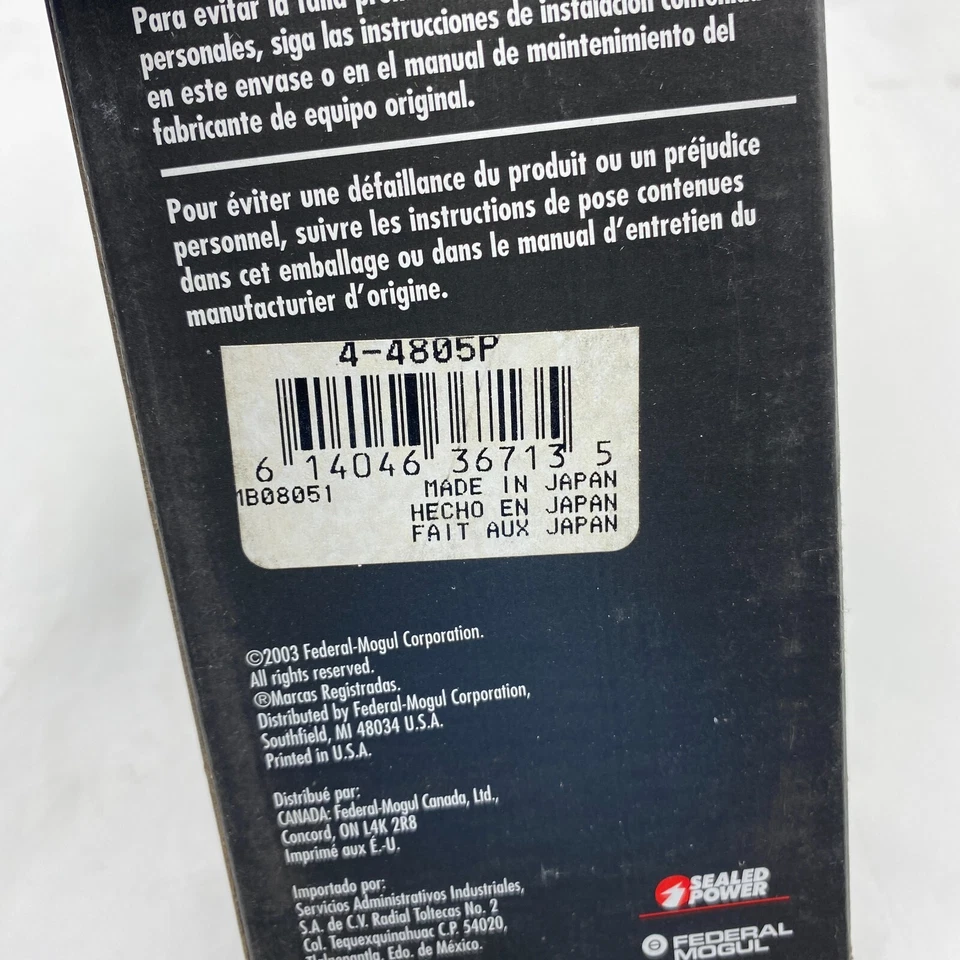 CONJUNTO DE ROLAMENTOS DE BIELA DE MOTOR SELADO POWER 4-4805P 44805P FEDERAL-MOGUL - Imagem 3 de 4