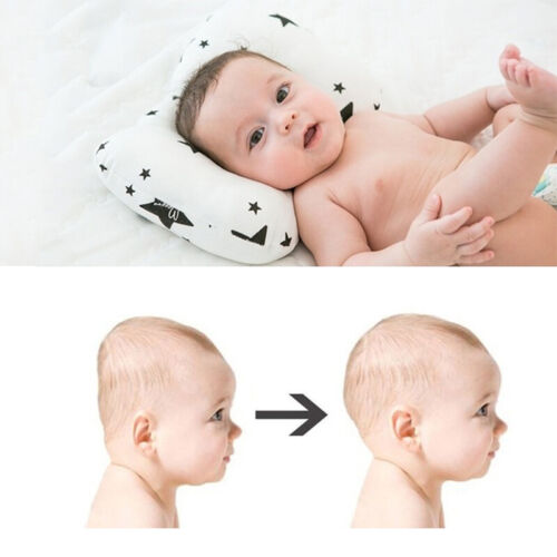 Newborn Baby Cotton Pillow Prevent Flat Head Infant Anti Roll Pillow  Positioner