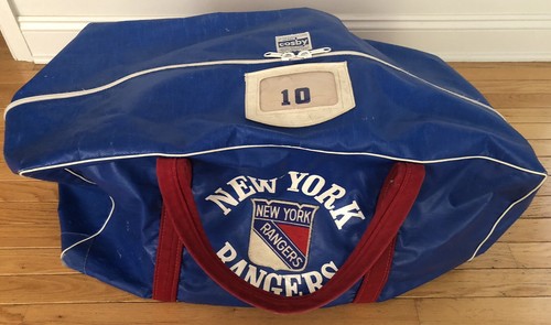 Vintage 1980s NY RANGERS Game Used Equipment Bag #10 GERRY COSBY MSG - RARE 🇺🇸