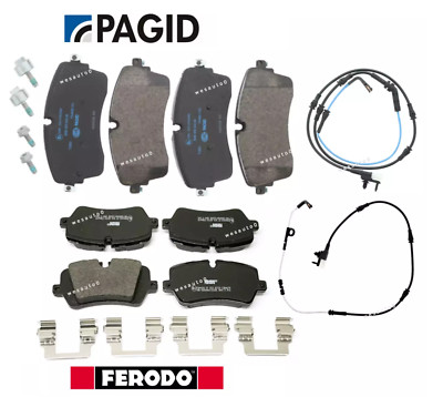 Front & Rear Brake Pad Set +Sensor OES for Range Rover Diesel Base HSE 18-19