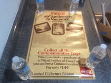 Affiche Coca Cola vintage 1980 neuve ancien stock plateaux Vancouver