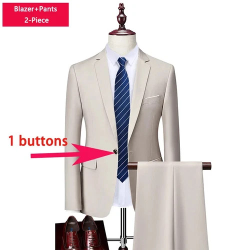 ( Sakko + Weste + Hose ) Boutique Herren Anzug 3-teiliges Set Bräutigam Brautkleid - Bild 52 von 52