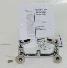 T&S B0230LN Double Pantry Swivel Base Faucet Wall Mount 8 Inch Centers