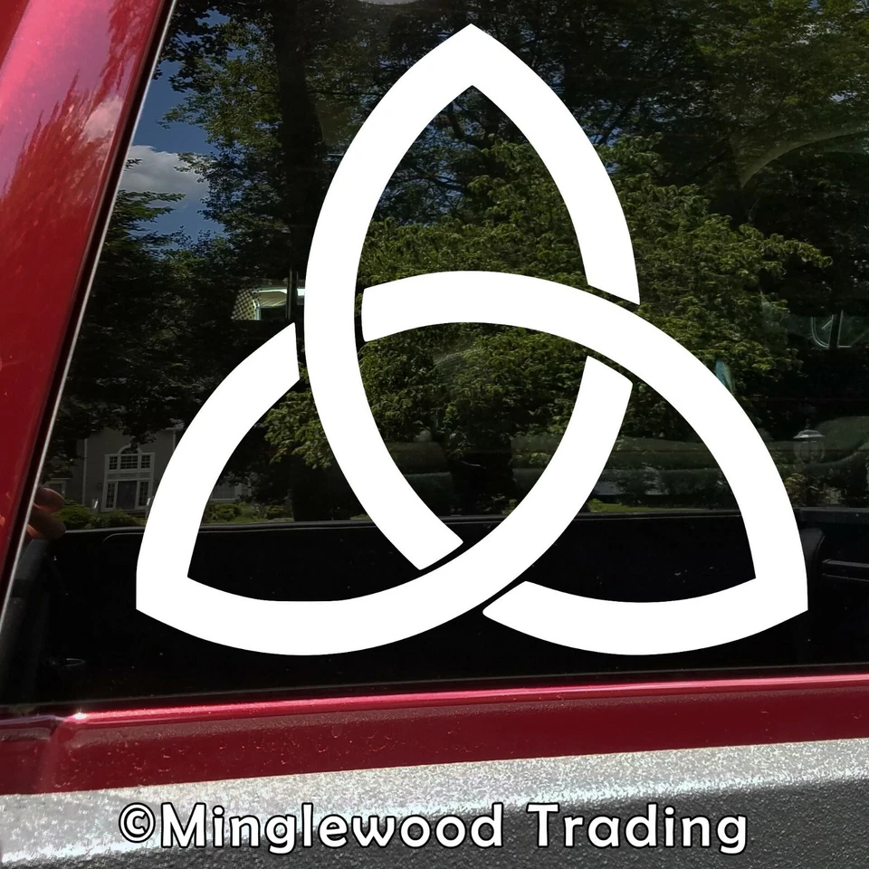 Triquetra Vinyl Decal | Celtic Triqueta Trinity Knot Wiccan Christian | Sticker - Image 1 of 4