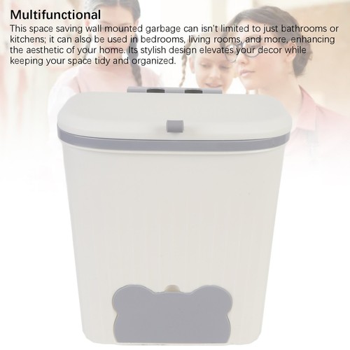 Hanging Trash Can Wall Mounted Cabinet Door Trash Can Under Kitchen Sink Can - Imagen 7 de 24