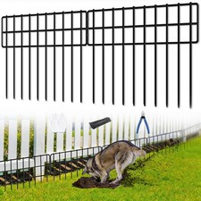 42.5ft(L) x 13in(H) Animal Barrier Fence, 30 Panels No Dig Fence, Garden Fenc...
