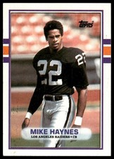 Mike Haynes 1989 Topps #268b Los Angeles Raiders