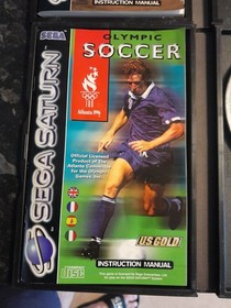 Sega Rally Championship & Olympic Soccer Sega Saturn PAL Complete In Box 2 Games